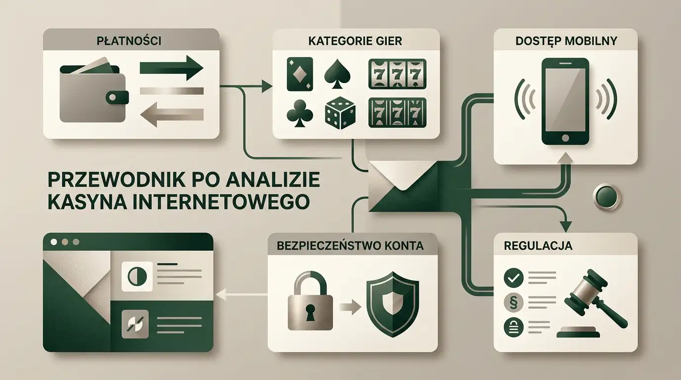 Analityczna ilustracja obszarów oceny kasyna online dla polskiego użytkownika