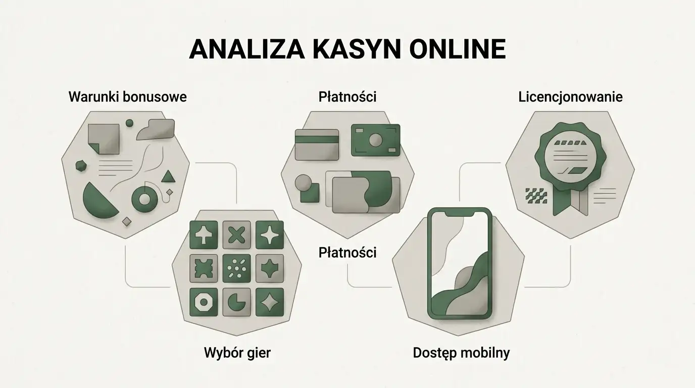 Neutralne porównanie bonusu, gier, płatności, wersji mobilnej i licencji